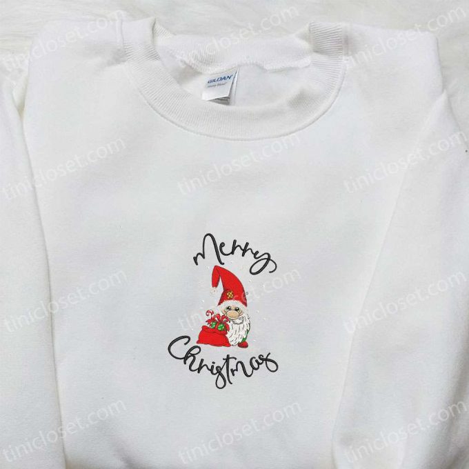 Merry Christmas Gnome Santa Shirt &Amp; Hoodie: Perfect Family Gifts! 5