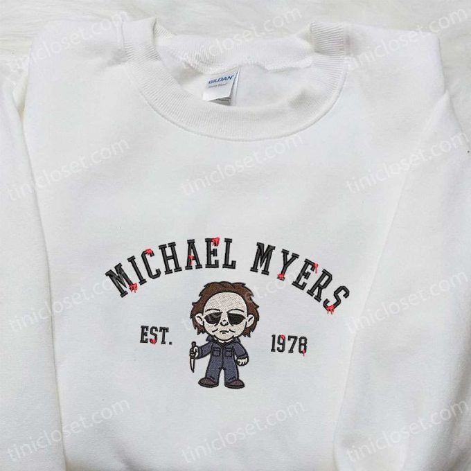 Michael Myers Gift For Men Women 1978 Embroidered Shirt - Horror Movie Characters &Amp; Spooky D Gift For Men Women 2