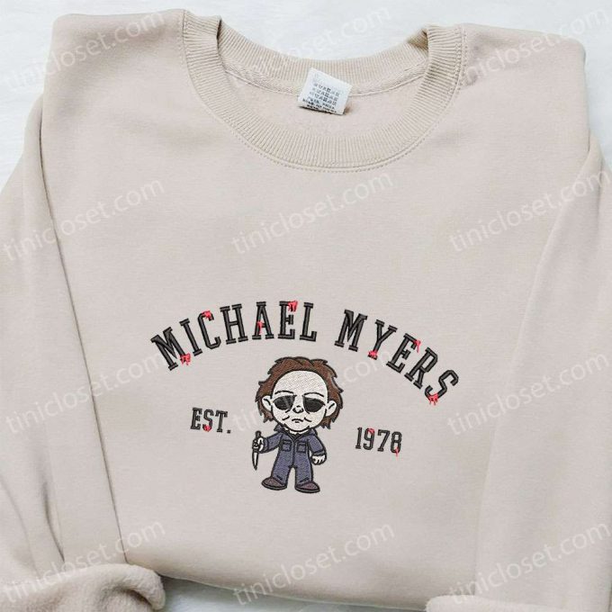 Michael Myers Gift For Men Women 1978 Embroidered Shirt - Horror Movie Characters &Amp; Spooky D Gift For Men Women 3