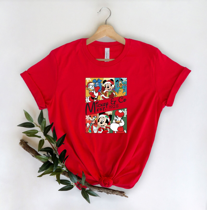 Mickey And Co Est 1928 Shirt: Disney Characters Merry Christmas Pajama Perfect Disneyworld Shirt! 2