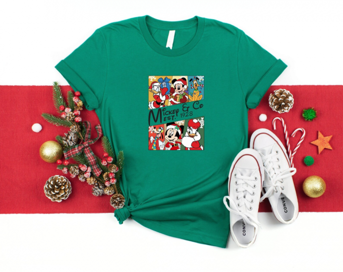 Mickey And Co Est 1928 Shirt: Disney Characters Merry Christmas Pajama Perfect Disneyworld Shirt! 3