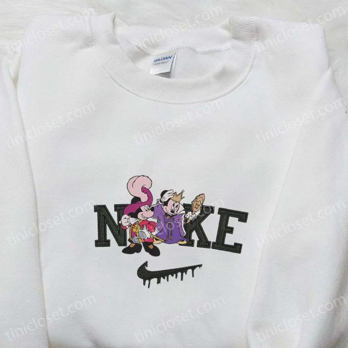 Mickey &Amp; Minnie Mouse Masquerade X Nike Sweatshirt: Halloween Embroidered Shirt – B Gift For Men Women Gift Ideas 3