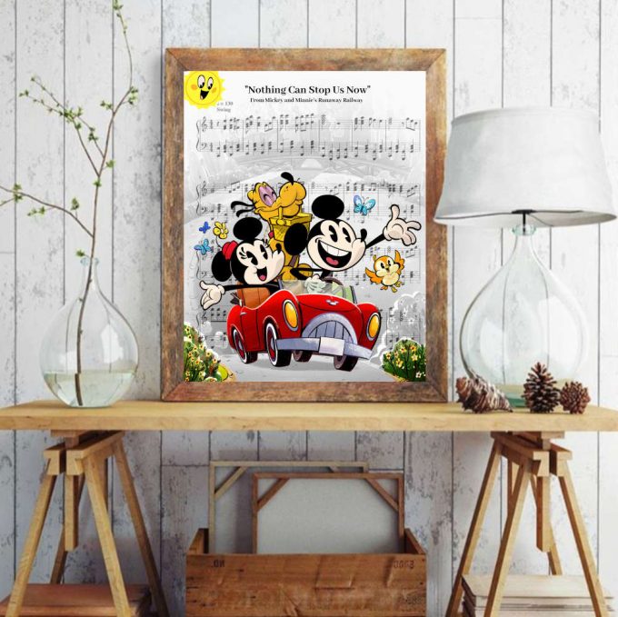 Mickey And Minnie Runaway Railway Poster For Home Decor Gift 5