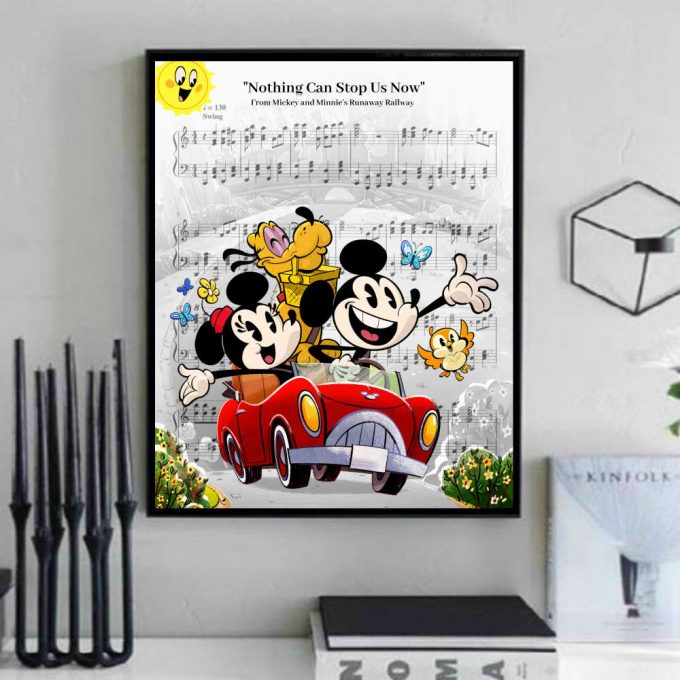 Mickey And Minnie Runaway Railway Poster For Home Decor Gift 6