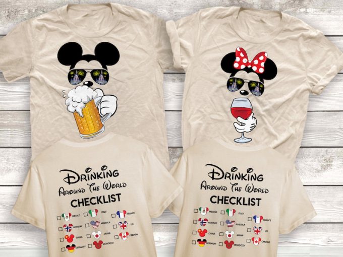 Mickey Beer Minnie Wine Shirt: Fun And Stylish Disney-Inspired Apparel For Beer And Wine Enthusiasts 2