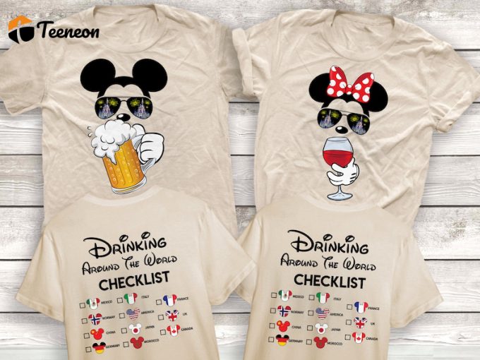 Mickey Beer Minnie Wine Shirt: Fun And Stylish Disney-Inspired Apparel For Beer And Wine Enthusiasts 1