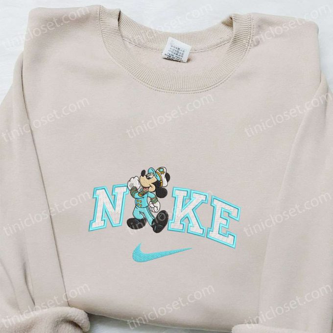 Exclusive Mickey Mouse Cruise X Nike Embroidered Shirt &Amp; Disney Characters Shirt Nike Inspired Embroidered Hoodie 3