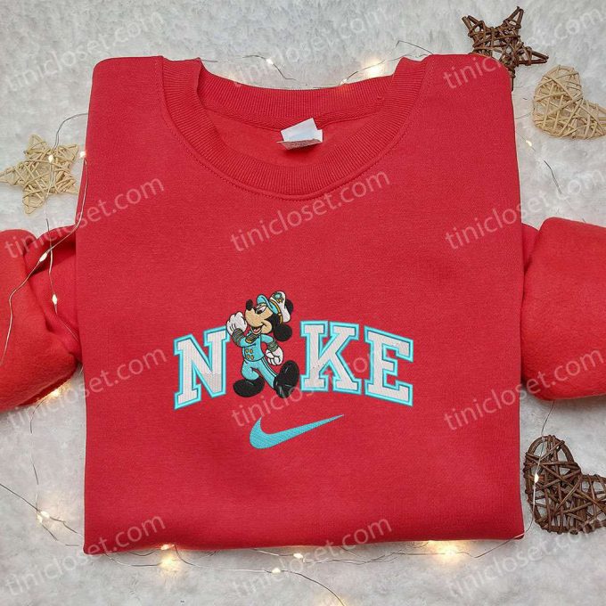 Exclusive Mickey Mouse Cruise X Nike Embroidered Shirt &Amp; Disney Characters Shirt Nike Inspired Embroidered Hoodie 5