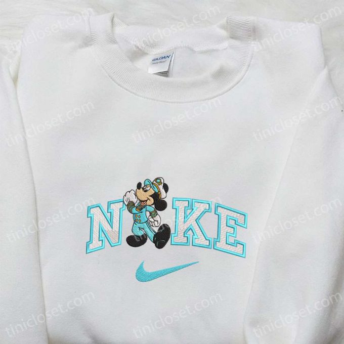 Exclusive Mickey Mouse Cruise X Nike Embroidered Shirt &Amp; Disney Characters Shirt Nike Inspired Embroidered Hoodie 6