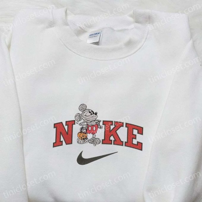 Mickey Mouse Mummy Halloween X Nike Embroidered Sweatshirt: Spooky And Stylish Gift Idea For Halloween 3