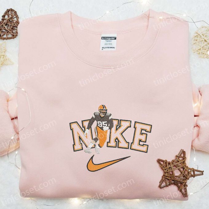 Miles Garrett X Nike Embroidered Shirt: Nfl Sports Celebrity Hoodie 5