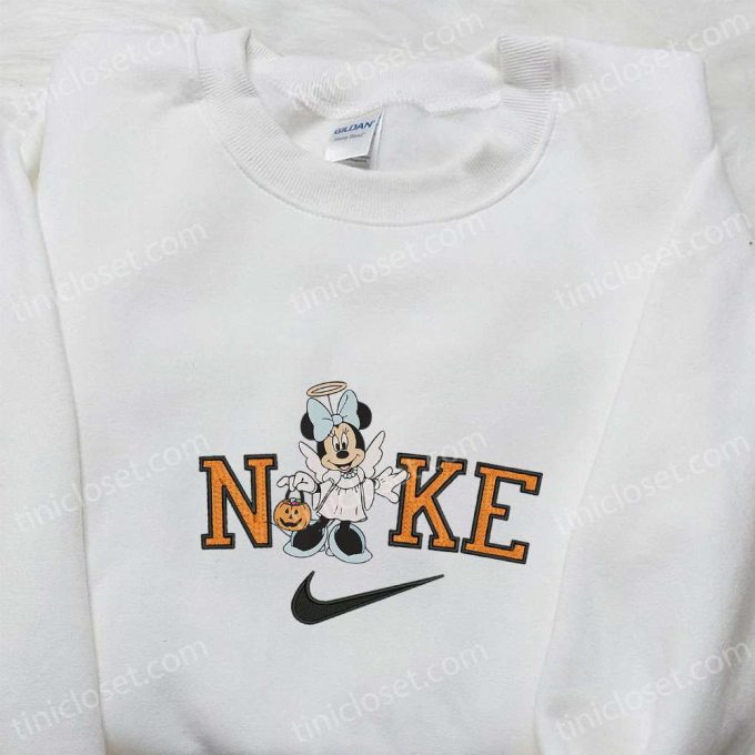 Minnie Mouse Angel Halloween X Nike Embroidered Sweatshirt Disney Characters Shirt B Gift For Men Women Halloween Gift Ideas 4