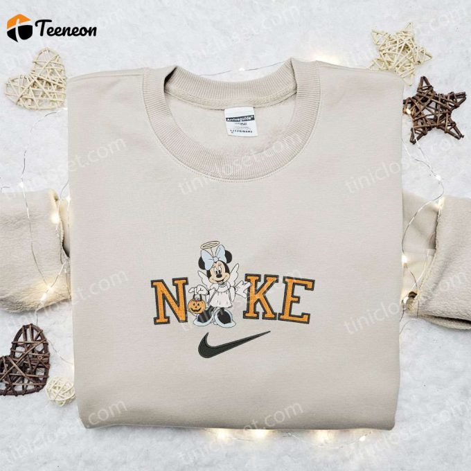 Minnie Mouse Angel Halloween X Nike Embroidered Sweatshirt Disney Characters Shirt B Gift For Men Women Halloween Gift Ideas 1