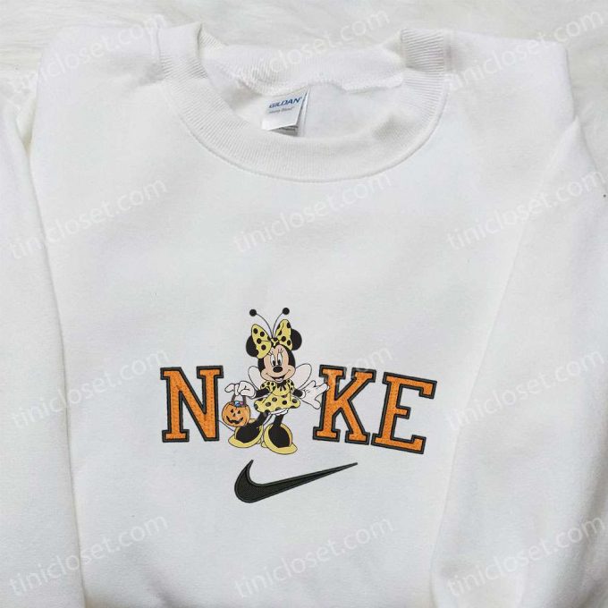 Minnie Mouse Bee Halloween X Nike Embroidered Sweatshirt Walt Disney Characters Shirt B Gift For Men Women Halloween Gift Ideas 3