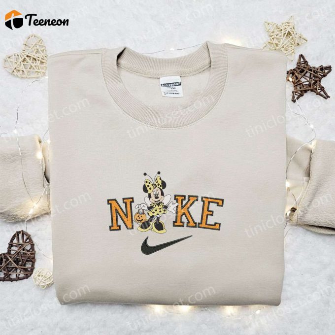 Minnie Mouse Bee Halloween X Nike Embroidered Sweatshirt Walt Disney Characters Shirt B Gift For Men Women Halloween Gift Ideas 1