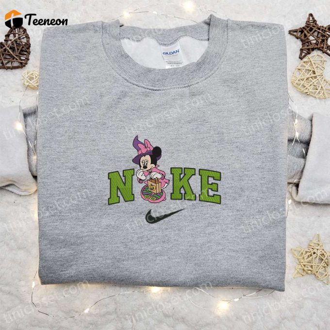 Minnie Mouse Candy Bag Halloween X Nike Embroidered Sweatshirt &Amp;Amp; Shirt: B Gift For Men Women Halloween Gift Ideas 1