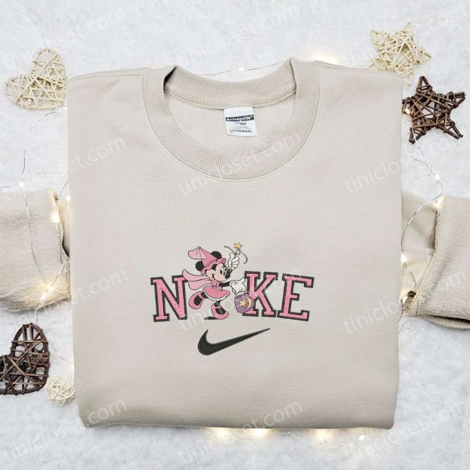 Minnie Mouse Star Halloween X Nike Embroidered Sweatshirt: Unique Walt Disney Characters Shirt Perfect Halloween Gift Idea 2