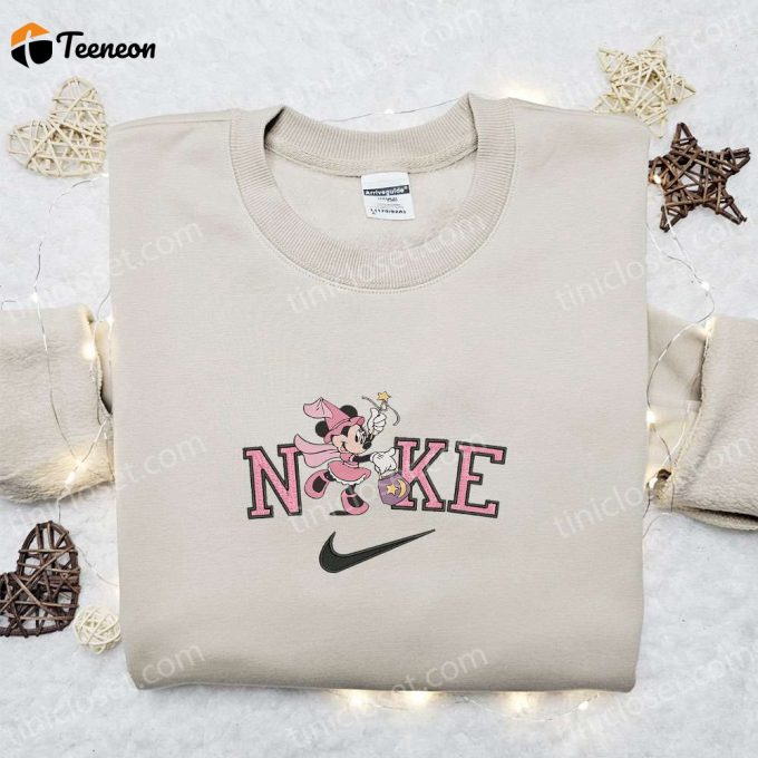 Minnie Mouse Star Halloween X Nike Embroidered Sweatshirt: Unique Walt Disney Characters Shirt Perfect Halloween Gift Idea 1