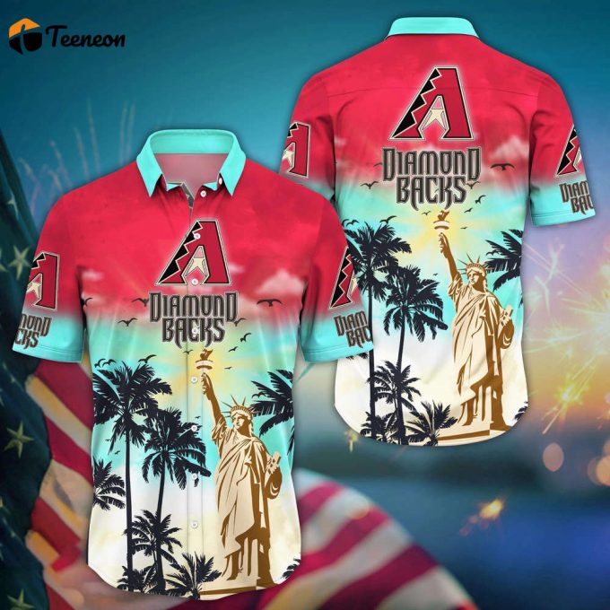 Mlb Arizona Diamondbacks Hawaii Shirt Sunrise To Sunset For Cool Fans 1