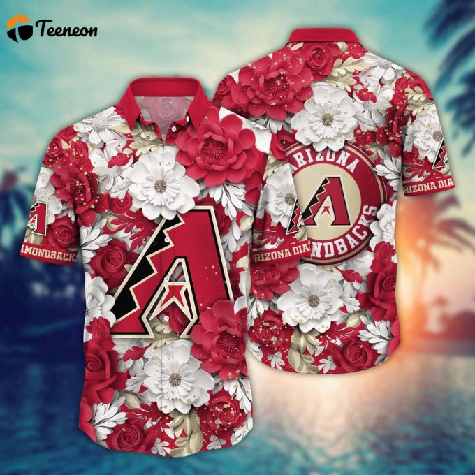 Mlb Arizona Diamondbacks Hawaiian Shirt Aloha Spirit At Every Base For Sport Fan 1