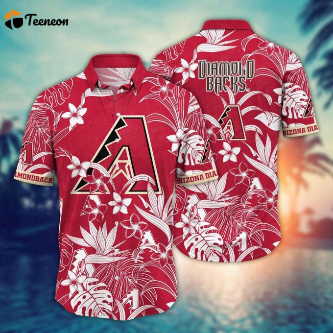 Mlb Arizona Diamondbacks Hawaiian Shirt Breeze Through Summer Gift For Fans 1