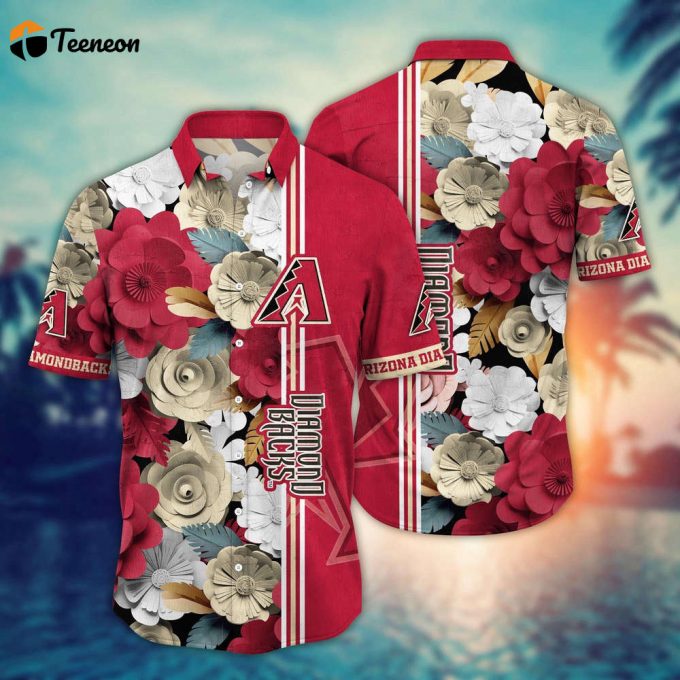 Mlb Arizona Diamondbacks Hawaiian Shirt Fashion Frenzy In Floral For Sport Fan 1