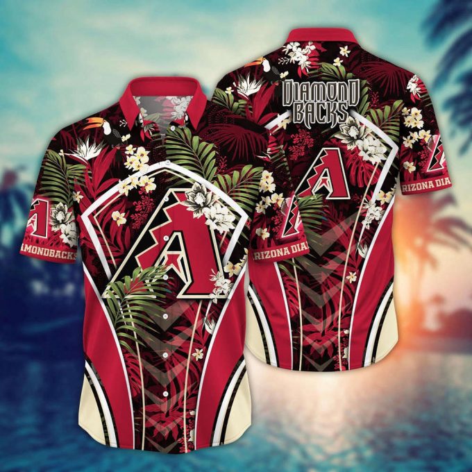 Mlb Arizona Diamondbacks Hawaiian Shirt Flower Strike A Style Pose For Fans 2