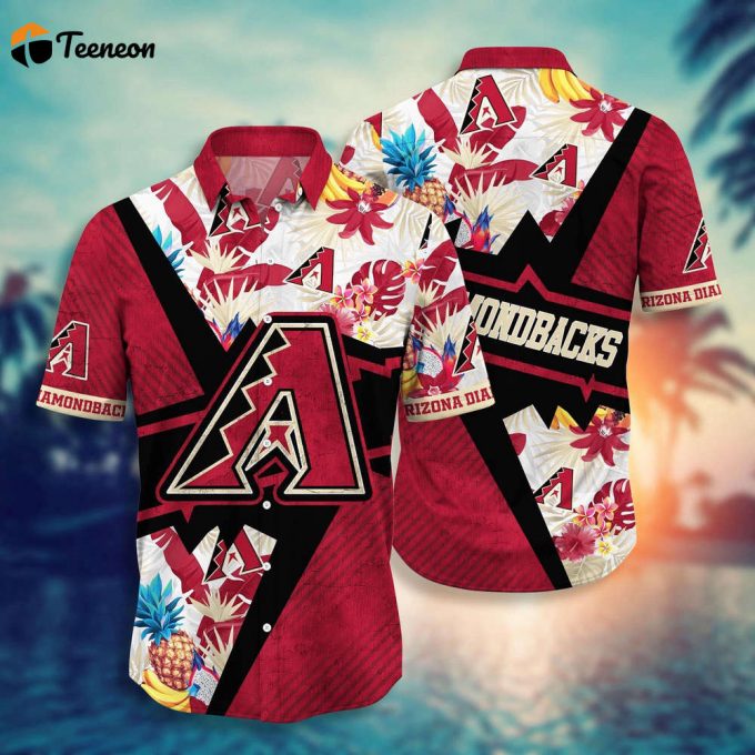 Mlb Arizona Diamondbacks Hawaiian Shirt Flower Swing Into Sunset For Fans 1