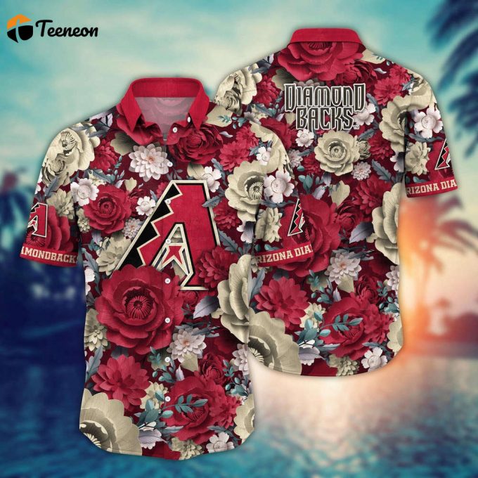 Mlb Arizona Diamondbacks Hawaiian Shirt Home Run Style For Sport Fan 1