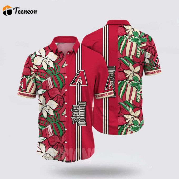 Mlb Arizona Diamondbacks Hawaiian Shirt Immerse Yourself In The Sea Breeze For Fans 1