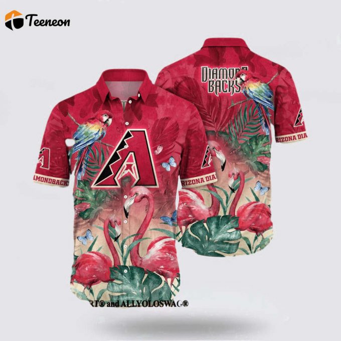 Mlb Arizona Diamondbacks Hawaiian Shirt Surfing In Style With The Super Cool For Fans 1