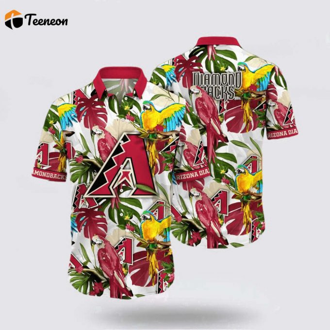 Mlb Arizona Diamondbacks Hawaiian Shirt Transform The Beach Into A Catwalk For Fans 1