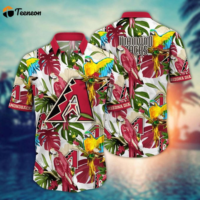 Mlb Arizona Diamondbacks Hawaiian Shirt Victory In Bloom Gift For Fans 1