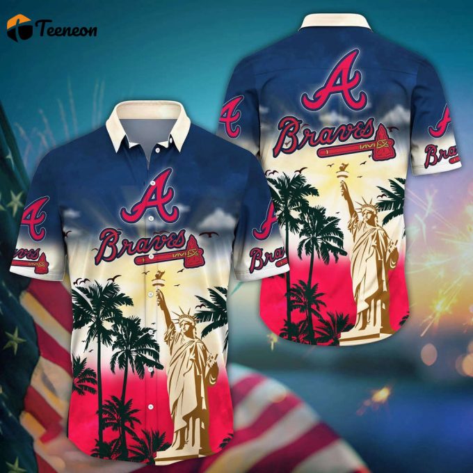 Mlb Atlanta Braves Hawaii Shirt Sunrise To Sunset For Cool Fans 1