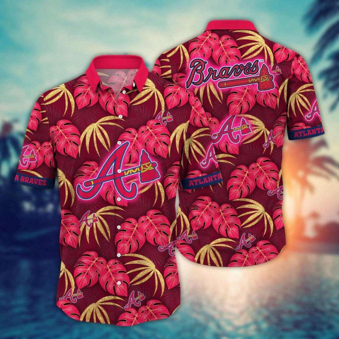 Mlb Atlanta Braves Hawaiian Shirt Floral Symphony Gift For Fans 2