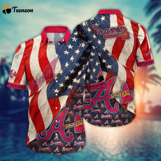 Mlb Atlanta Braves Hawaiian Shirt Flower Swing Into Hawaiianan Chic For Fans 1