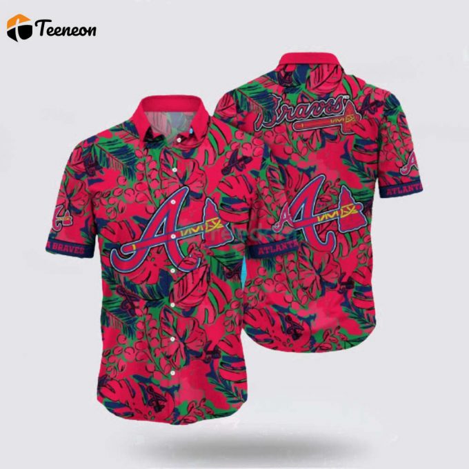 Mlb Atlanta Braves Hawaiian Shirt Perfect Fusion Baseball And Hawaiian Style For Fans 1