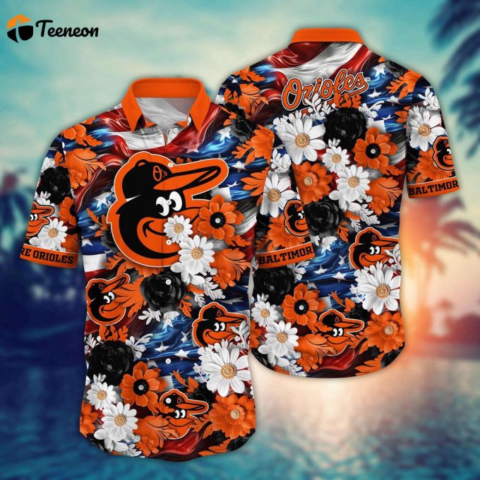 Mlb Baltimore Orioles Hawaii Shirt Independence Day For Cool Fans 1