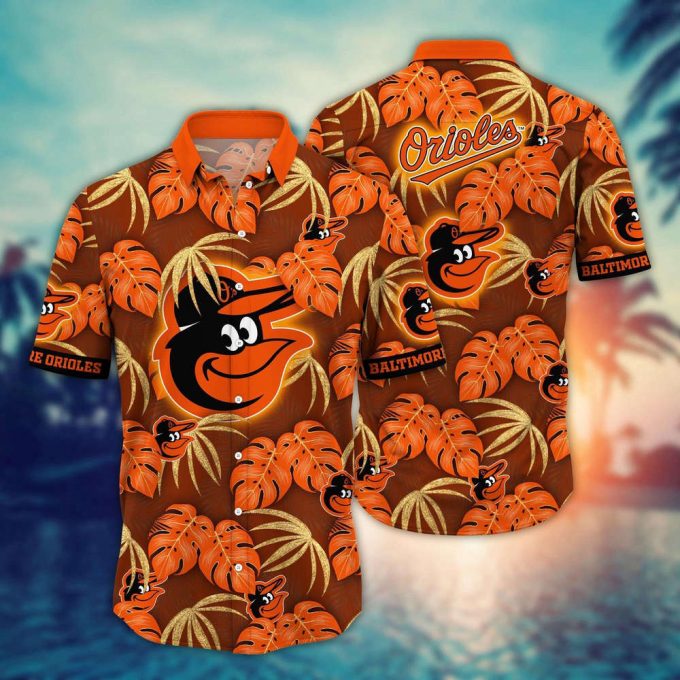 Mlb Baltimore Orioles Hawaiian Shirt Floral Symphony Gift For Fans 2