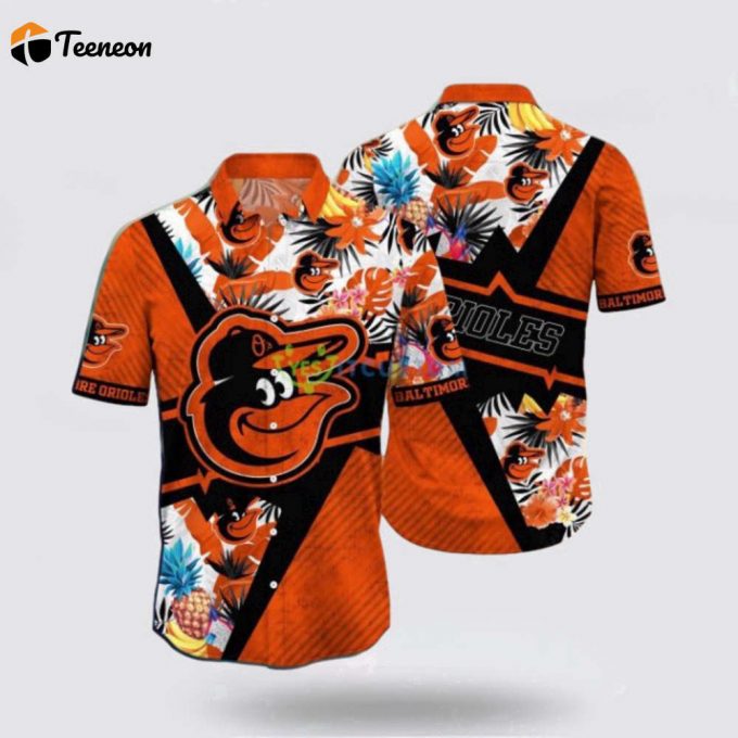 Mlb Baltimore Orioles Hawaiian Shirt Free Your Spirit With Cool Coastal Fashion For Fans 1