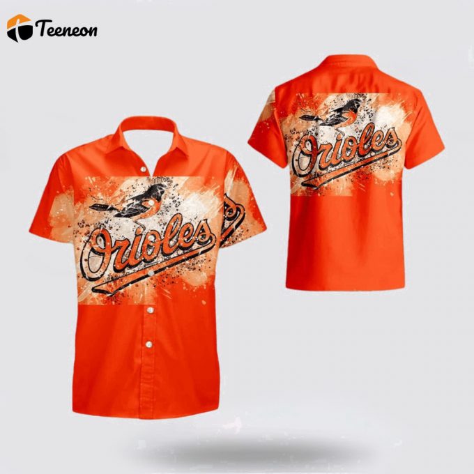 Mlb Baltimore Orioles Hawaiian Shirt Immerse Yourself In Tropical Style For Fans 1