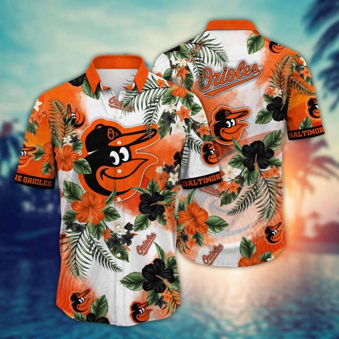 Mlb Baltimore Orioles Hawaiian Shirt Pitch Perfect Bloom Gift For Fans 2