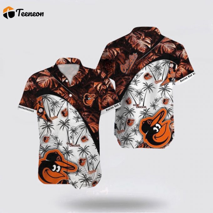 Mlb Baltimore Orioles Hawaiian Shirt Swaying With Palms Reveals The Charm For Fans 1