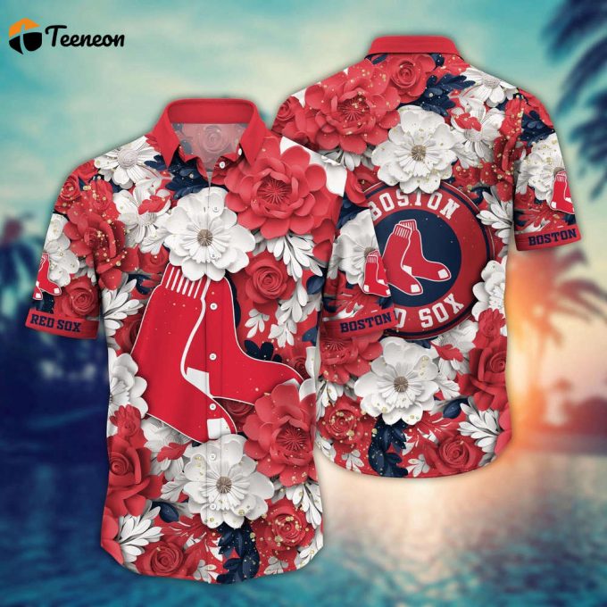 Mlb Boston Red Sox Hawaiian Shirt Aloha Spirit At Every Base For Sport Fan 1