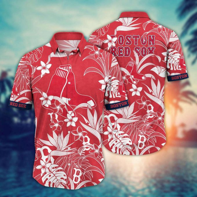 Mlb Boston Red Sox Hawaiian Shirt Breeze Through Summer Gift For Fans 2