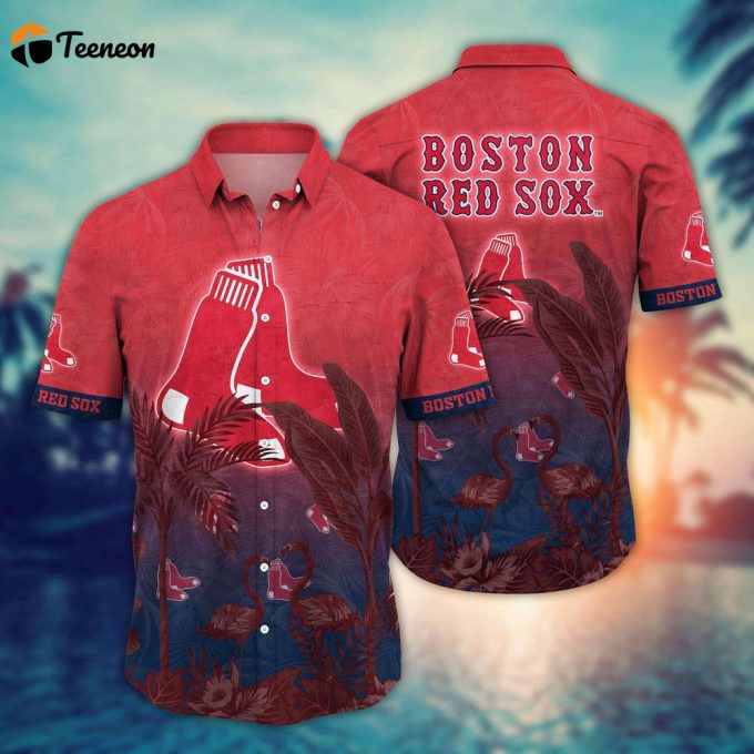 Mlb Boston Red Sox Hawaiian Shirt Chase The Sunset Gift For Fans 1