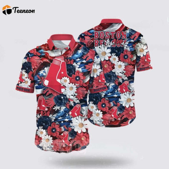 Mlb Boston Red Sox Hawaiian Shirt Chic Coastal Vibes Rock Your Summer For Fans 1