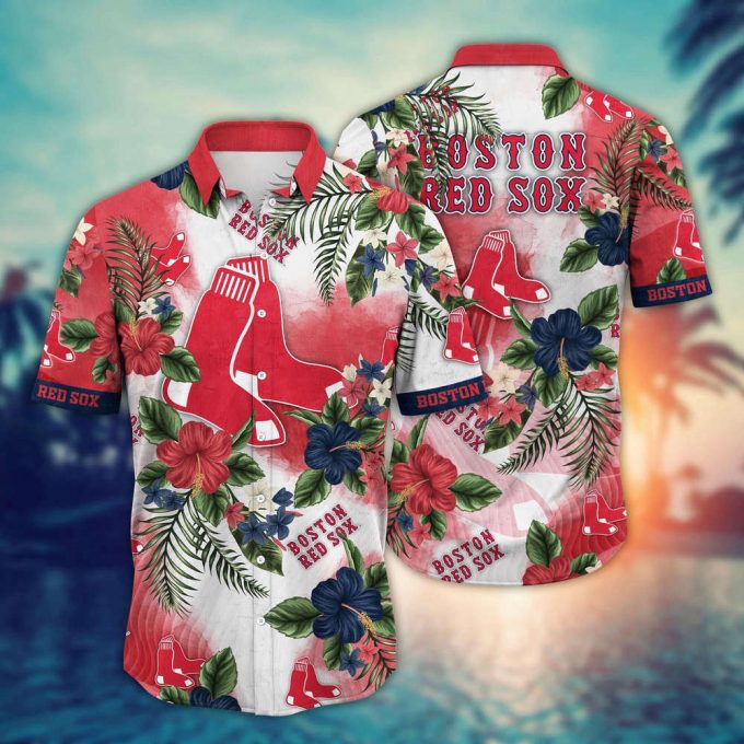 Mlb Boston Red Sox Hawaiian Shirt Pitch Perfect Bloom Gift For Fans 2