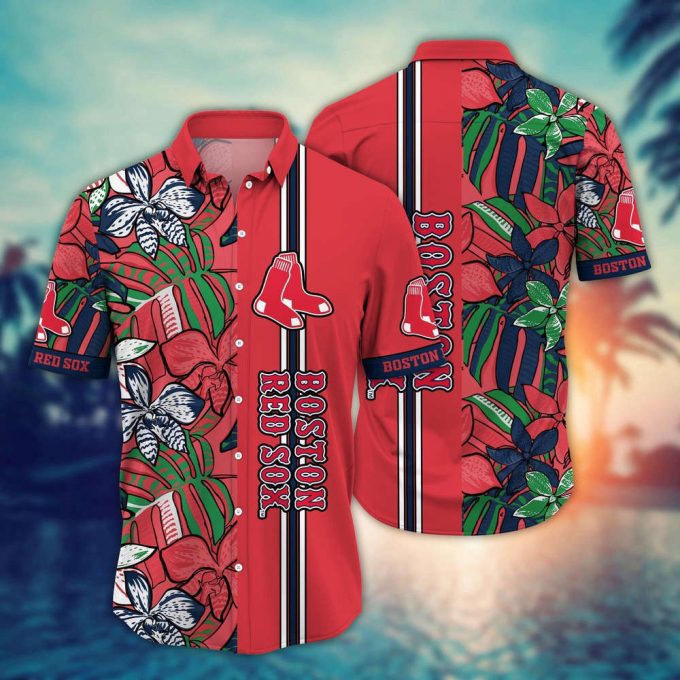 Mlb Boston Red Sox Hawaiian Shirt Summer Swirl Gift For Fans 2