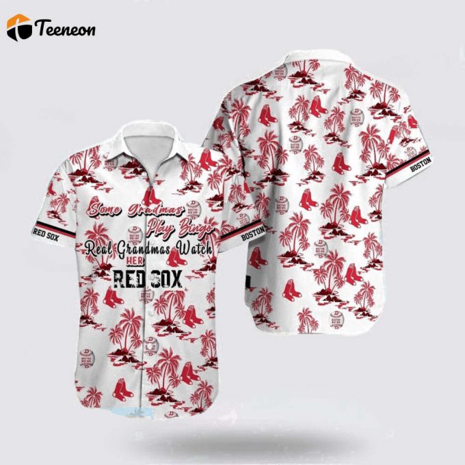 Mlb Boston Red Sox Hawaiian Shirt Tropical Elegance Upgrade Your Wardrobe For Fans 1